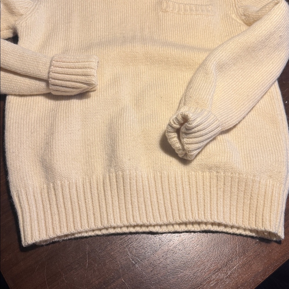 L.L. Bean Ivory Knit Pullover - Picture 11 of 12